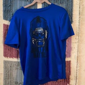 Football “built for battle” Under armor athletic t